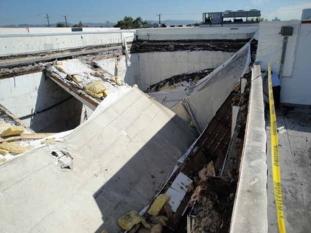 Cold Storage Warehouse Roof Collapse.