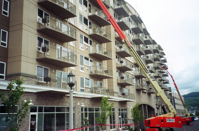 Resort hotel concrete deck failures.