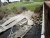 Concrete Weir Structure Collapse